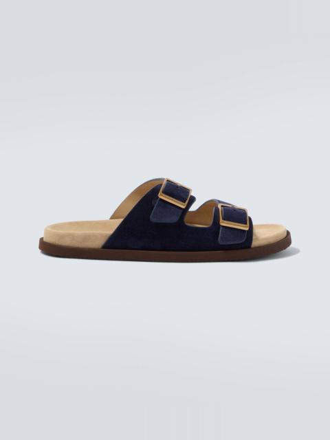Suede sandals