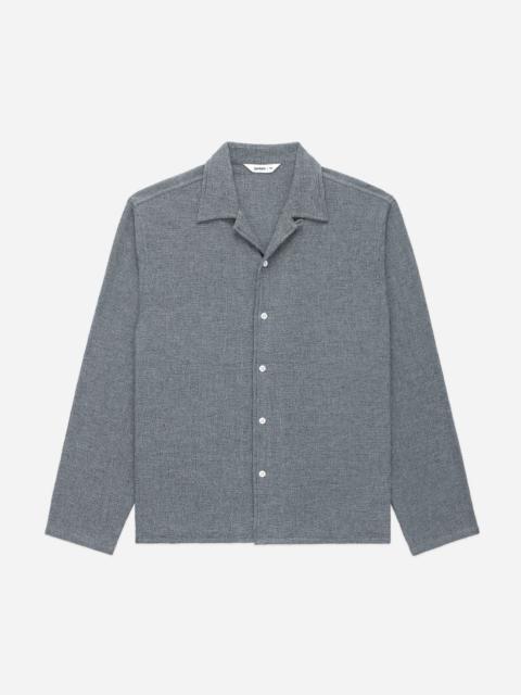 Loop Collar Shirt - Black Marled
