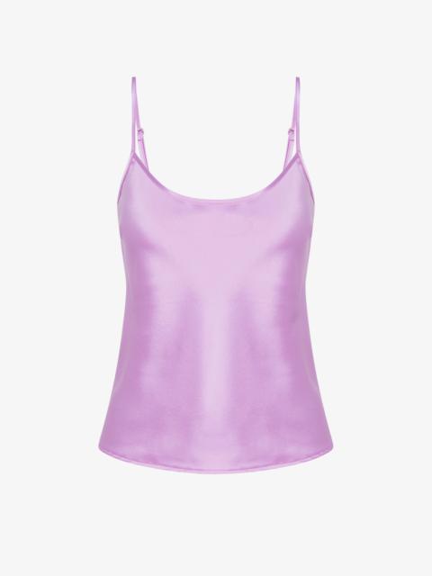 LAVENDER SILK SPAGHETTI STRAP CAMI