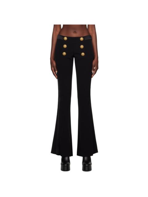 Black Buttoned Trousers