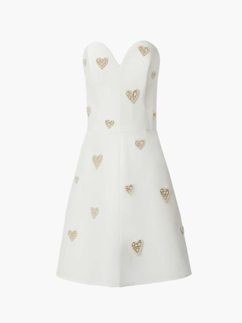 Heart Embroidered Mini Dress
