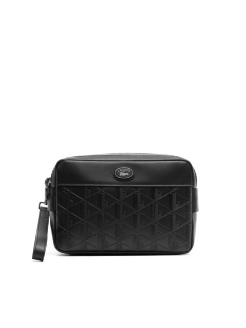 Nomogramme leather clutch bag