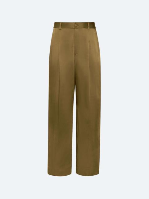 Satin Relaxed Pleated Pant