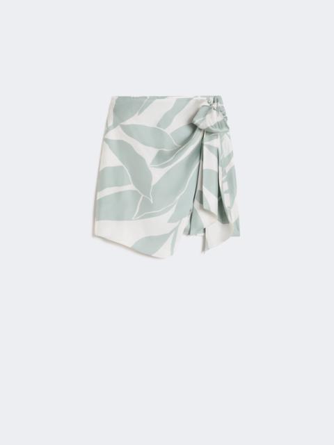 Printed silk twill skirt - SILK