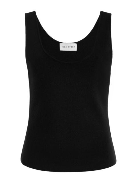 Exclusive Wool Tank Top black