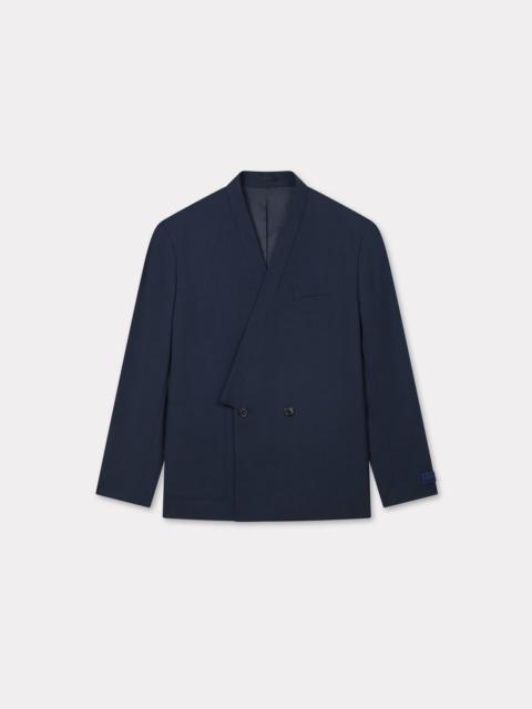 Tailored kimono jacket in virgin wool