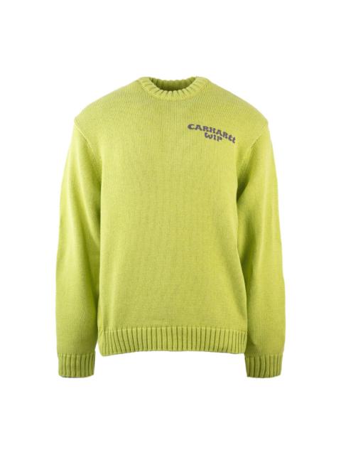 Helix logo-print sweater