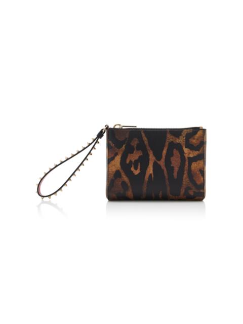 Cabata Mini Leopard Leather Pouch animal