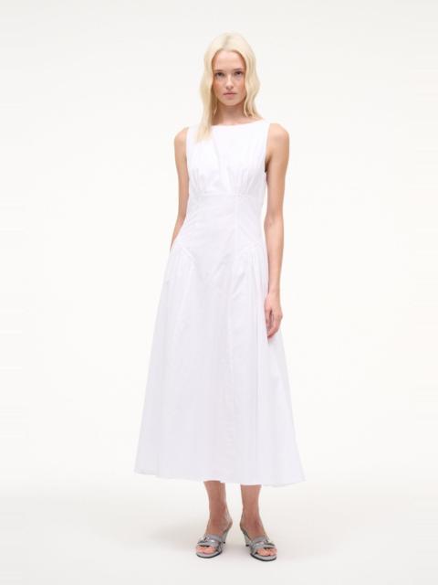 STAUD GWEN DRESS WHITE