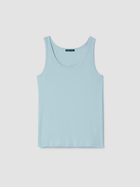 Organic Cotton Stretch Rib Slim Tank
