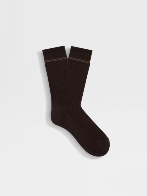 BROWN COTTON SOCKS