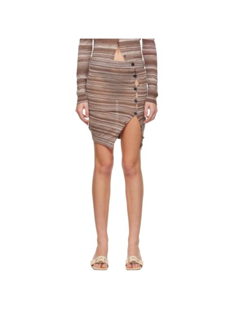 SSENSE Exclusive Brown Jacaranda Miniskirt