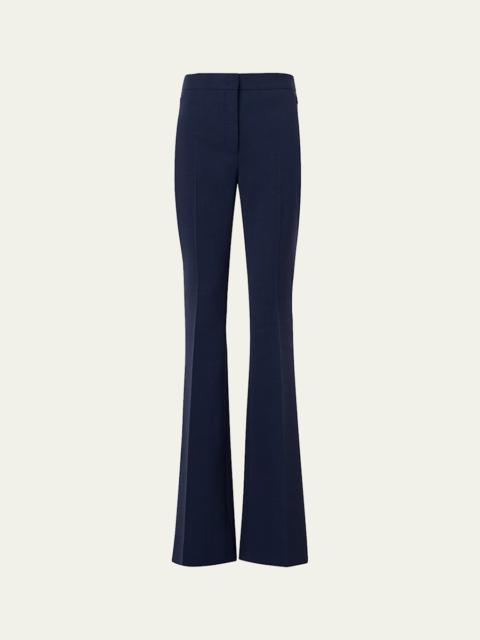 Farida Stretch Wool Bootcut Trousers