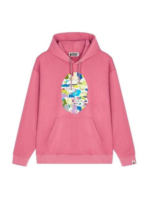New Balance x BAPE Ape Head Relaxed Fit Pullover Hoodie 'Pink Multi' BPSW00000-RDX