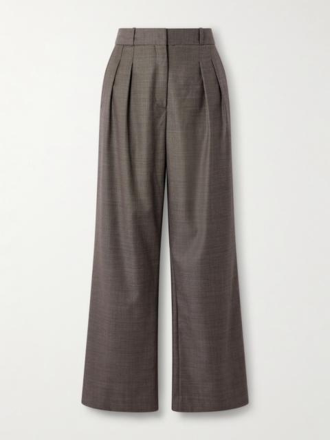 Sbiru Pleated Wool-twill Pants
