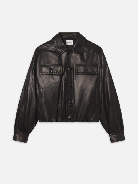 The Leather Bubble Jacket