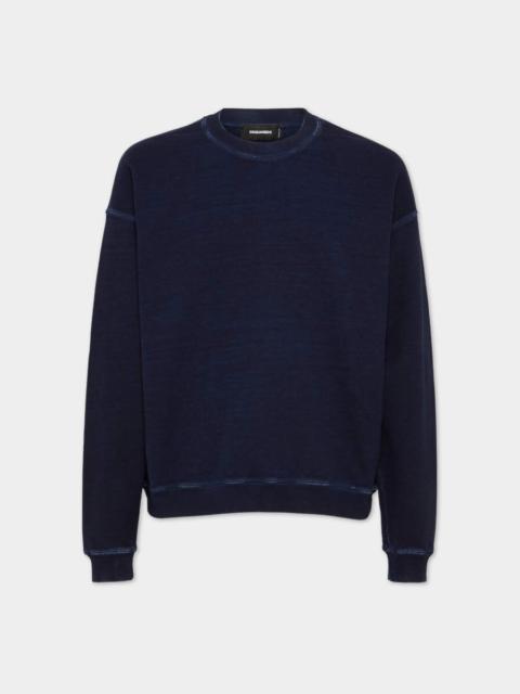 RELAX FIT JEANS PATCH CREWNECK