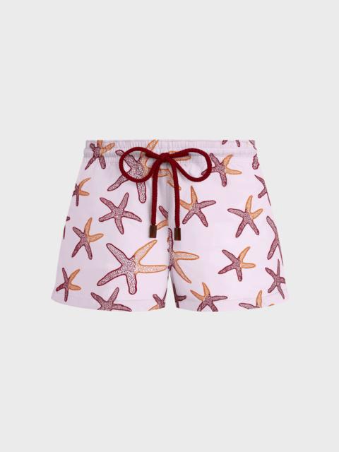 WOMEN SWIM SHORTS EMBROIDERED STARLETTES