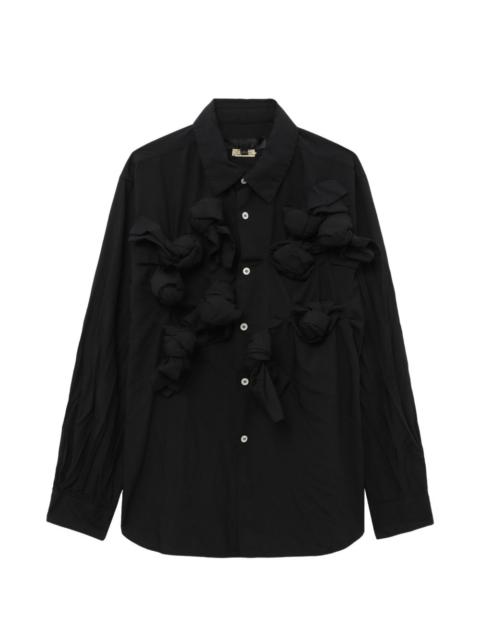 knotted button shirt