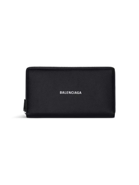 Men's Cash Continental Wallet in Black/white