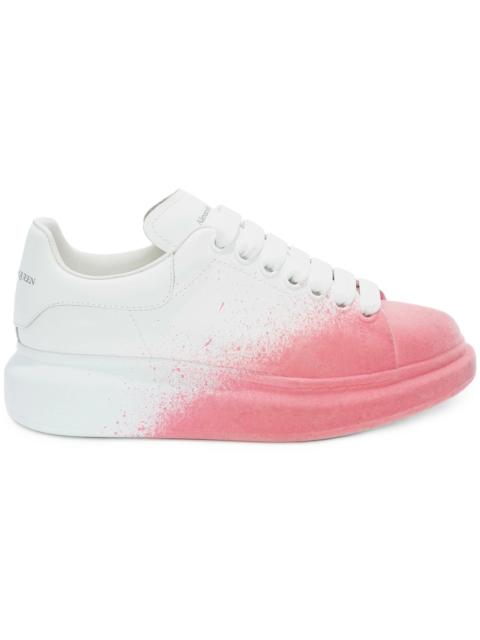 Alexander McQueen Oversized White Pink Velvet Spray (Women's)