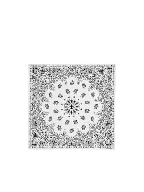 bandana-print silk scarf