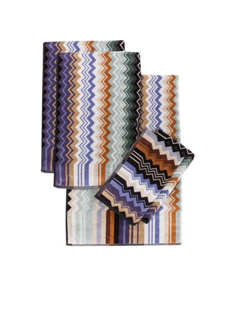 set of 5 Giacomo bath towels