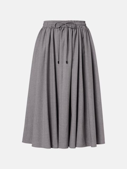Livrea virgin wool midi skirt