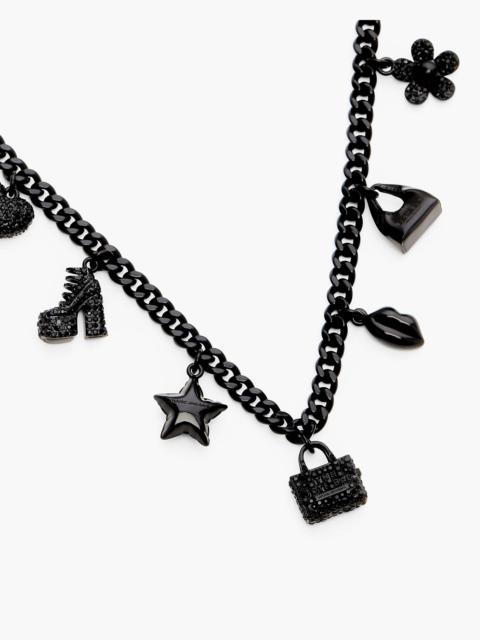 MINI ICON PAVE CHARM NECKLACE