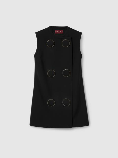 Vest with maxi buttons