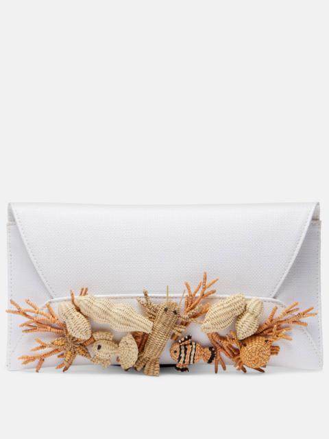 Marea raffia-effect clutch