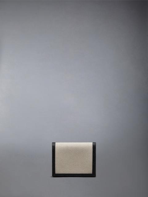 COTTON CANVAS DOUBLE CARD HOLDER
