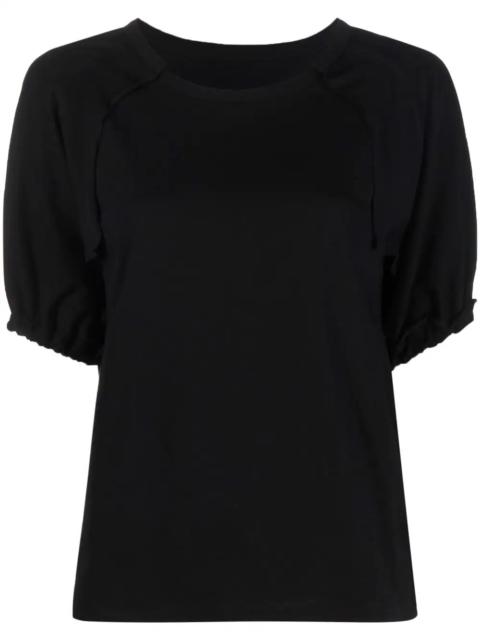 puff-sleeve T-shirt