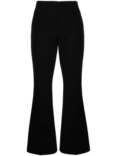 bootcut tailored trousers