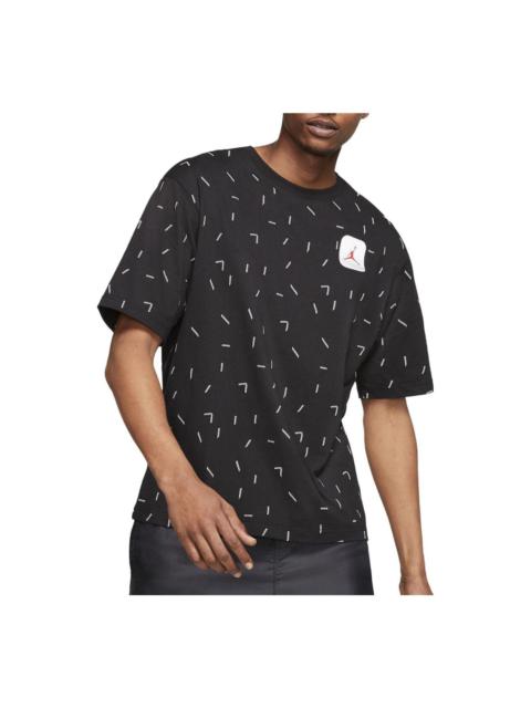 Air Jordan Legacy AJ5 AOP Short Sleeve T-Shirt 'Black' CW7101-010