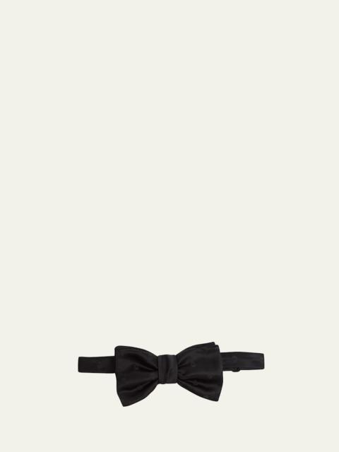 Men's Skull Satin Jacquard Bow Tie