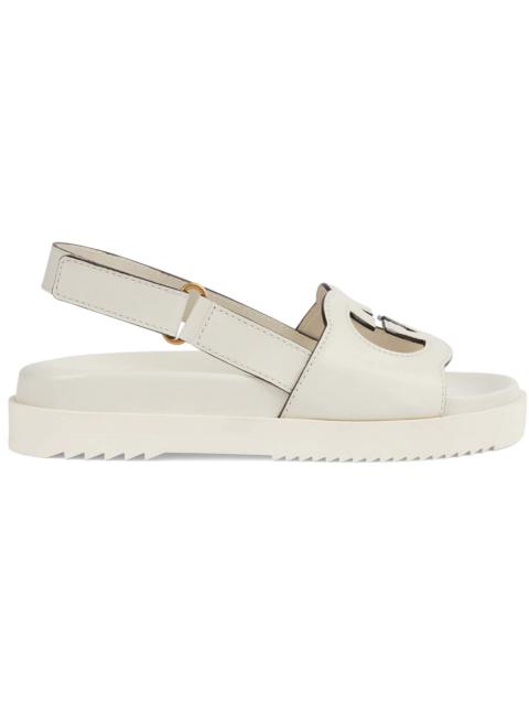Gucci Interlocking G Sandal GG White (Women's)