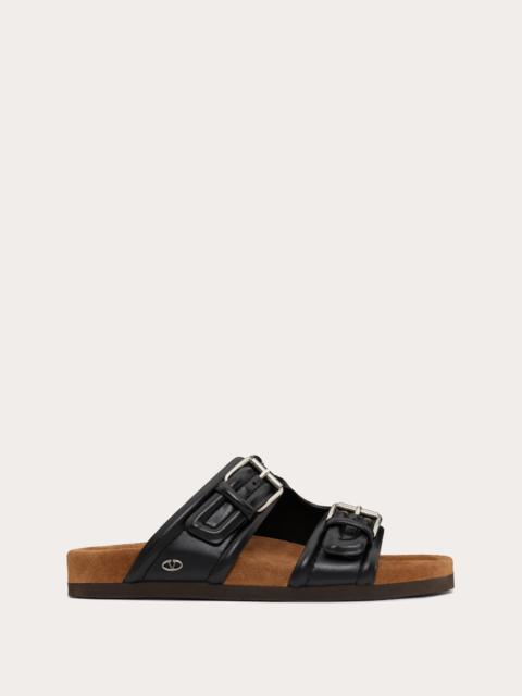 FUSSFRIEND CALFSKIN LEATHER SLIDE SANDAL