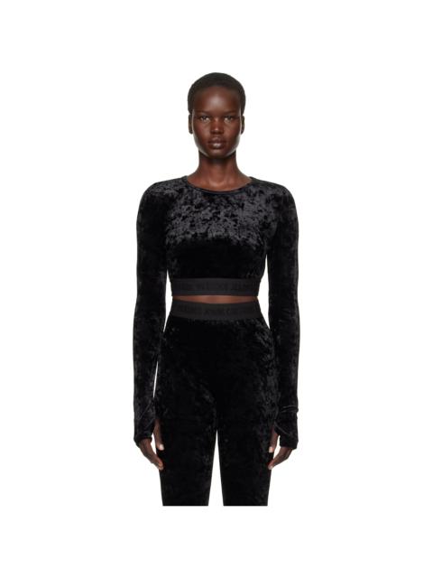 Black Velvet Crop T-shirt