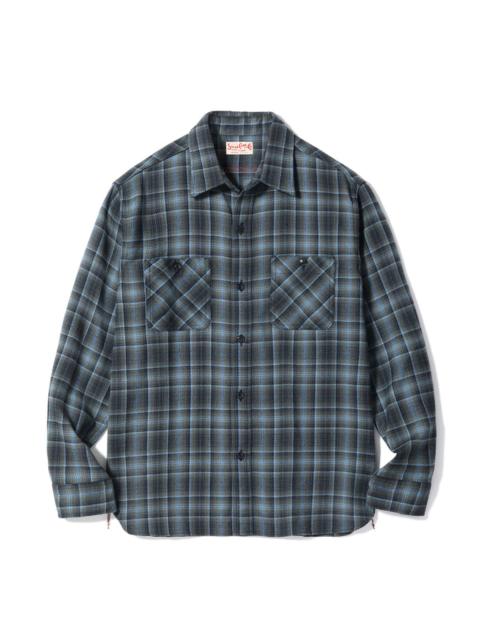 SC29563 Twill Check Work Shirt Black
