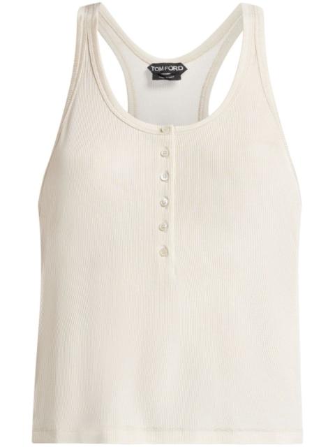 ribbed jersey tank top
