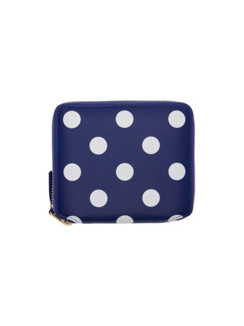 Navy Dots Zip Wallet