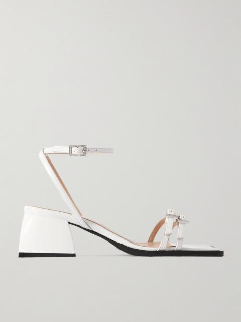 Bulla Laetitia Crystal-embellished Leather Sandals