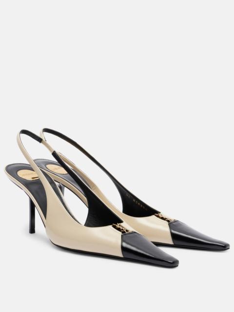 Babylone Breteuil 75 leather pumps
