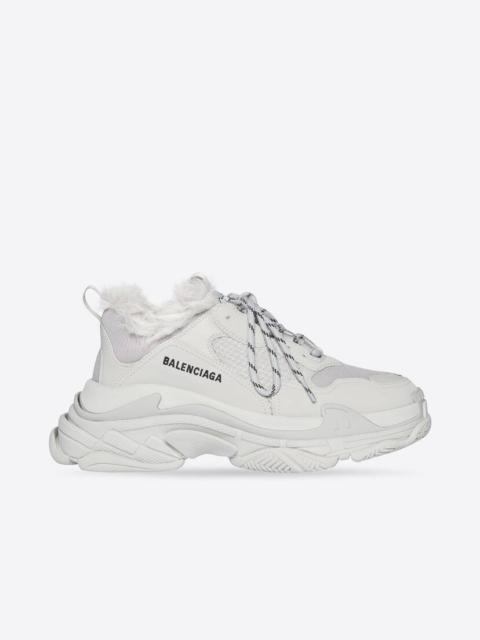 Women's Triple S Sneaker Fake Fur in Grey