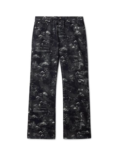 Blue Jacquard Fresco Jeans