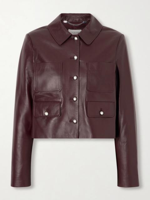 Astley Cropped Leather Jacket