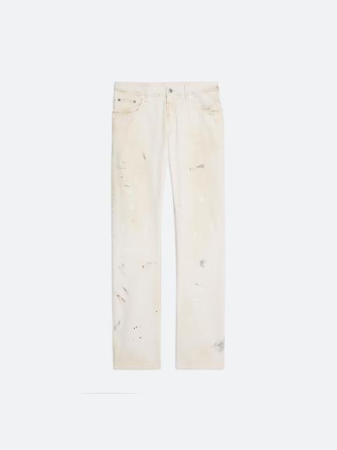LOW-RISE PAINTED JEANS
