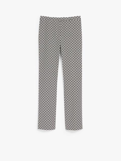 BELFORD Jacquard cotton trousers