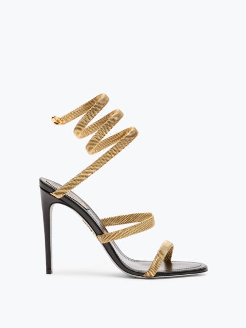 TRIGOLD CLEO BLACK-GOLD SANDAL 105